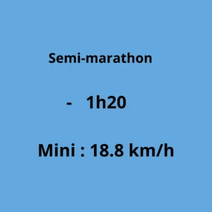 Semi-marathon en - de 1h20